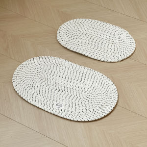 Wicker Pet Bed Cooling Mat Cat Nap Pad Dog House Summer Temperatures down Cat Couch Sofa Cool Pad Nest Natural Fiber Material