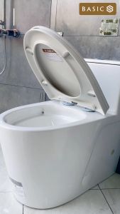 Nắp và bệ ngồi đóng êm Basic BSA-124S  phù hợp với mọi loại bồn cầu