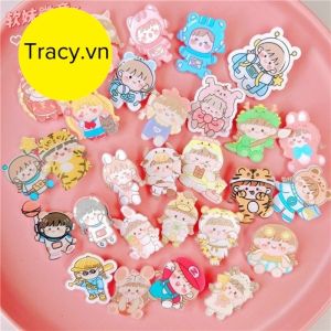 (CÓ SẴN ) Sticker dễ thương gài CẶP BALÔ quần áovới nhiều hình xinh