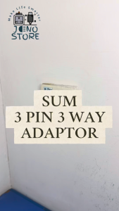 SUM PREMIUM 13A 3 Way Adaptor with and without NEON Light Indicator (SIRIM approval)