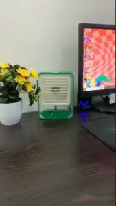 KECIL LIGHT AIR CONDITIONING FAN KIPAS ANGIN AC MINI PORTABLE COOLING LED