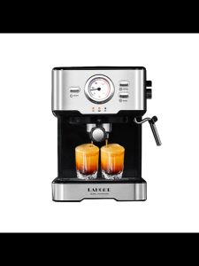 【2 Year Warranty】 LaHome Smart Espresso Coffee Maker Machine Durable version Semi-auto Machine On Sale For Home/Office/Business/Nespresso Milk Steamer Touch Panel Control For Cappuccino Latte Mocha Machiato 20Bar