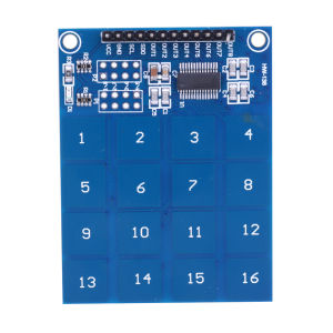 【Hàng mới】 Mô-đun cảm biến cảm ứng công tắc điện dung kĩ thuật số TTP229 bảng PCB Mô-đun cảm biến nút cảm ứng kỹ thuật số 16 kênh