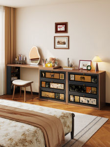 MEISD | Vintage Simple Black Dressing Table with Drawer