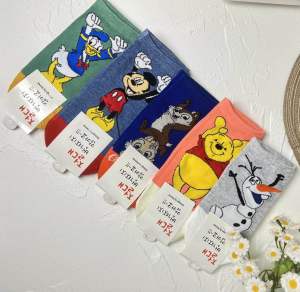 ถุงเท้า (1 ชุดมี=10คู่) ถุงเท้าแฟชั่น ถุงเท้าข้อสั้น ไตเกาหลี Women-L2