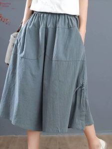 NUANKONG | Plus Size Loose Trousers Shorts