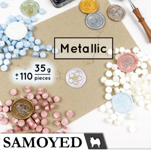 Lilin Segel / Stempel Surat / Undangan / Seal / Sealing Wax Beads 35 g Samoyed WXBD-35 Metallic / Glossy