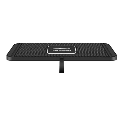 Sạc Không Dây Ô Tô Đế Silicon Sạc Nhanh Cho iPhone 17/16/14/13/12 Xiaomi Samsung Huawei - Cổng Kết Nối Type C Công Suất 15W