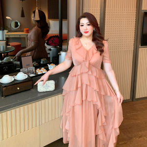 GLEC | Elegant Slimming Retro French Style V-Neck Dress