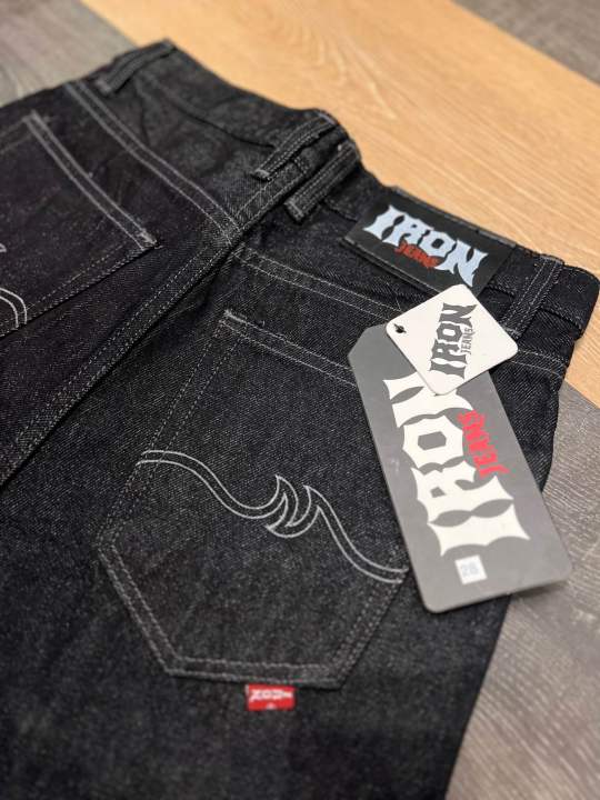 IRON JEANS 15ออนซ์ดีเทลใหม่ แถมป้ายฟรีทุกตัว💯💎 Lazada.co.th