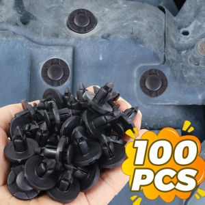 100PCS 8mm Car Mudguard Rivet Buckle Auto Fenders Bumper Expansion Fixed Buckle Automobile Modification Retainer Fasteners Rivets Clips