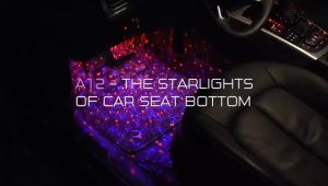 Đèn led gầm ghế ô tô cắm cổng USB chiếu sao nháy theo nhạc. Có điều khiển tùy chỉnh màu sắc nháy theo nhạc