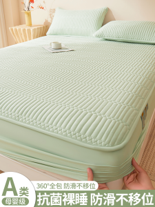 A-Class Antibacterial Cotton Bed Canopy Single Piece Anti-Slip Mattress Protector Waterproof Bed Sheet Cover Deesse Brand