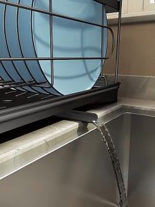 Rak Dapur Nordic Style Stainless Rak Wastafel Rak Piring dan Peralatan Dapur kokoh kuat Import