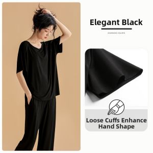 JIALEFEN | Summer Modal Short Sleeve Long Pants Pajama Set