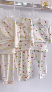 Quần áo cho bé trai bé gái Babiboo bộ thu đông dài tay chất vải Viscose sợi gỗ mềm mịn BTK32