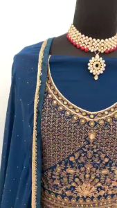 [PRE-ORDER 15 DAYS] READYMADE EMBROIDERED GEORGETTE PAKISTANI SUIT {ETA:2025-12-31}