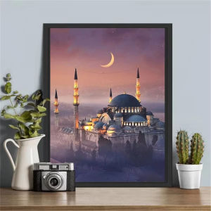 500/1000/1200/2000PCS Jigsaw Puzzle Islamic Mosque Architecture With Dome And Minarets For Adults Perfect Gift For Art Lovers