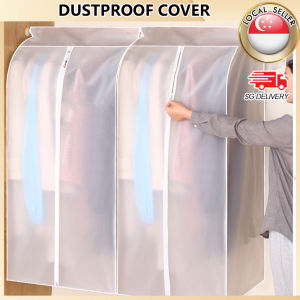 🇸🇬【SG stock】Wardrobe Clothes Dust Cover Clothes Cover Garment Bag Cloth Storage Waterproof Suit Coat Protect cover