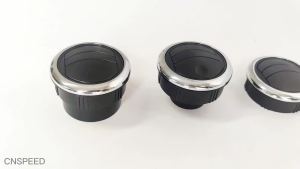 Đa Năng 80mm Xe Hơi Thông Gió Bảng Điều Khiển Điều Hòa Không Khí Loại Núm Xoay Cửa Thoát Khí Cho Xe Cắm Trại Xe Tải - Nhựa ABS