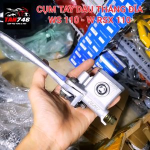 Cụm tay dầu thắng đĩa trên WS110 lắp RSX110 WAVE BLADE và nhiều dòng xe khác cùng cỡ cụm bơm dầu thắng đĩa trên.