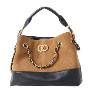 MY&FSNH | Retro Color-blocking Large Capacity Chain Tote Bag