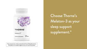 Thorne Melaton-3™ 60 Capsules 3mg/Capsule – Melatonin Supplement Supports Sleep & Circadian Rhythm