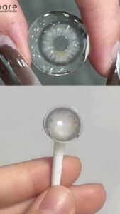 Kính Áp Tròng Màu Xám Dùng Một Năm EYESHARE 1 Cặp Màu Sắc Tự Nhiên Chất Liệu HEMA Dành Cho Mắt