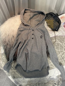 Slim Fit Long Sleeve Hoodie T-Shirt Womens Spring Autumn Short Style Thin Outerwear Casual Comfortable Breathable Cotton