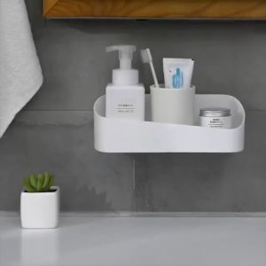 OZI Perforated-free bathroom rack suction cup wall toilet wall-mounted washstand storage rack