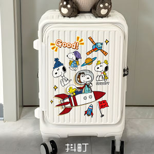 Adorable Snoopy Dog Luggage Sticker Travel Bag Decal Personalized Creative Cartoon Animal Luggage Tag Home Decor Accessories