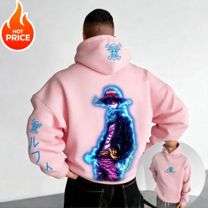 Bandai | Nika Luffy One Piece Harajuku Streetwear Men Vintage Streetwear Hoodie Winter Women Oversized Hooded Sweatshirt Long Sleeve Top