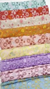 3 D Cotton Lace Fabric Red Swiss Voile Lace Fabric cotton African Lace With Stones For Women Dress 5 Yards African Style M758-1