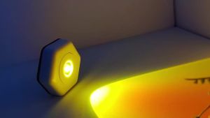 Night Light RGB Muti Color Wireless Remote Control Type-c Rechargeable Light Powered Cabinet Light For Kitchen Wardrobe Bedroom