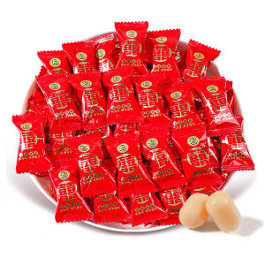 Xu Fu Ji Deep Love Wedding Candy Cream Flavor Snacks 500g Bulk Wedding Engagement Celebration Sweet Treats Small Nuts