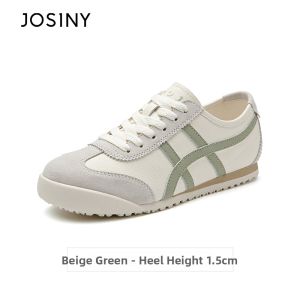 Josiny | Leather Gym Shoes Light Soft Flat Spring