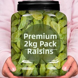Large Jumbo Xinjiang Green Fragrant Raisins No-Wash Commercial-Grade