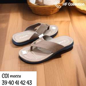 Sandal jepit pria bahan sintetis merk carvil size 39-43