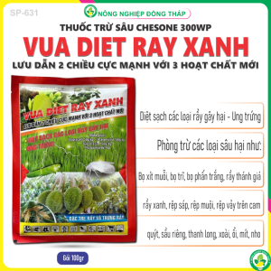 Thuốc Trừ Sâu CHESONE 300WP Hiệu VUA DIET RAY XANH – Lưu Dẫn 2 Chiều Cực Mạnh Với 3 Hoạt Chất Mới - Diệt Sạch Các Loại Rầy Gây Hại Ung Trứng – Đặc Trừ: Rầy Trứng Rầy (Gói 100g)