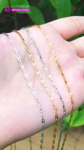 CJ สร้อยลาย GC สีทอง สแตนเลสทอง เลเซอร์ ไม่ลอกไม่ดำ