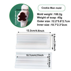 Christmas Silicone Tube Column Soap Candle Mold Mini Snowman Bell Snowflake Xmas Tree Shape Embed Soap Making Supplies Pipe Mold