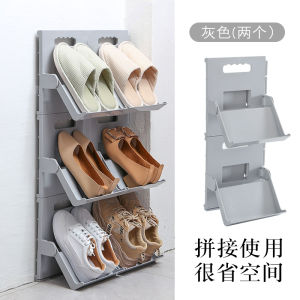 Easy-to-Assemble Home Entrance Shoe Cabinet Standable Foldable Combination Simple Design Shoe Storage Rack for Household Use