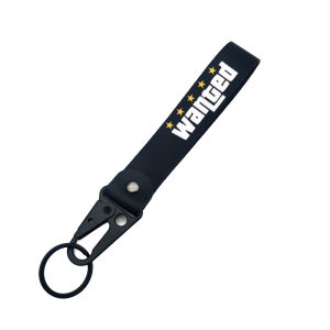 Móc Khóa Thêu Vải Nylon JDM Racing Nhật Bản Với Kẹp Lò Xo Thép Phụ Kiện Dây Đeo Chìa Khóa Xe Hơi