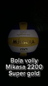 PAKET 2 BOLA VOLLY MIKASA 2200 SUPER GOLD DAN NET VOLI MIKASA GOLD - BOLA VOLI & NET SIAP MAIN