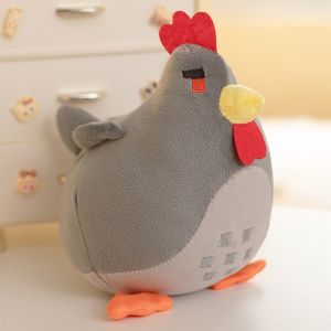 20cm Four Colors Chicken Pillow Plush Toys Soft Stuffed Chick Animal Toys Cartoon Chook Dolls Children Birthday Gifts Room Decor