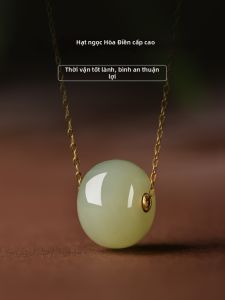 HUAKAIYUNDUO | Natural Jade Necklace Good Luck Charm