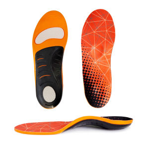 VTTO 1Pair Orthopedic Insoles Feet Gel Shock Absorption Breathable Health Sole Pad Sport Arch Support Feet Pain Care Insole