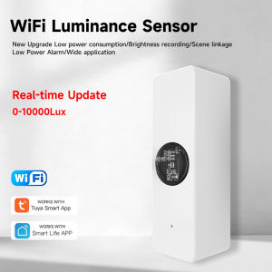 iHseno(IHSENO) | Tuya WiFi Light Sensor  Zigbee Light Sensor WiFi Beam Sensor Smart Home Automation App Control Tuya Light Illumination Detector