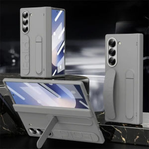 szhaiyu | For Samsung Galaxy Z Fold 8 Ultra Fold 7 Hard Case With Hinge Protection Kickstand With Wrist Strap With Screen Protector Cover