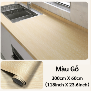 300cmX60cm Giấy Dán Tường Hạt Gỗ Chống Thấm Nước Giấy Dán Tường Hạt Gỗ Tự Dính Nhãn Dán Cho Bàn Cửa Tủ